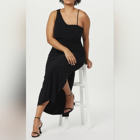 The Drop Women's Lupita Draped One-Shoulder Maxi Dress #706 - Picture 10 of 11